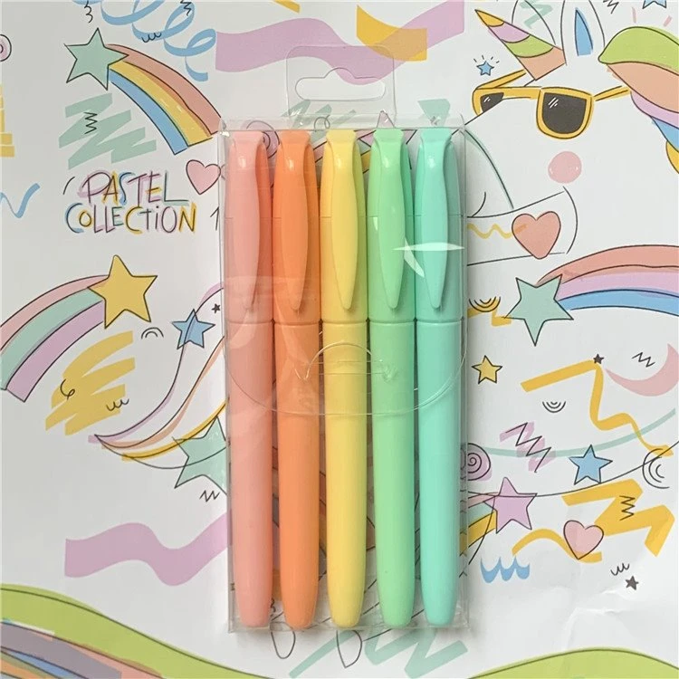 Stylo surligneur fin couleur pastel