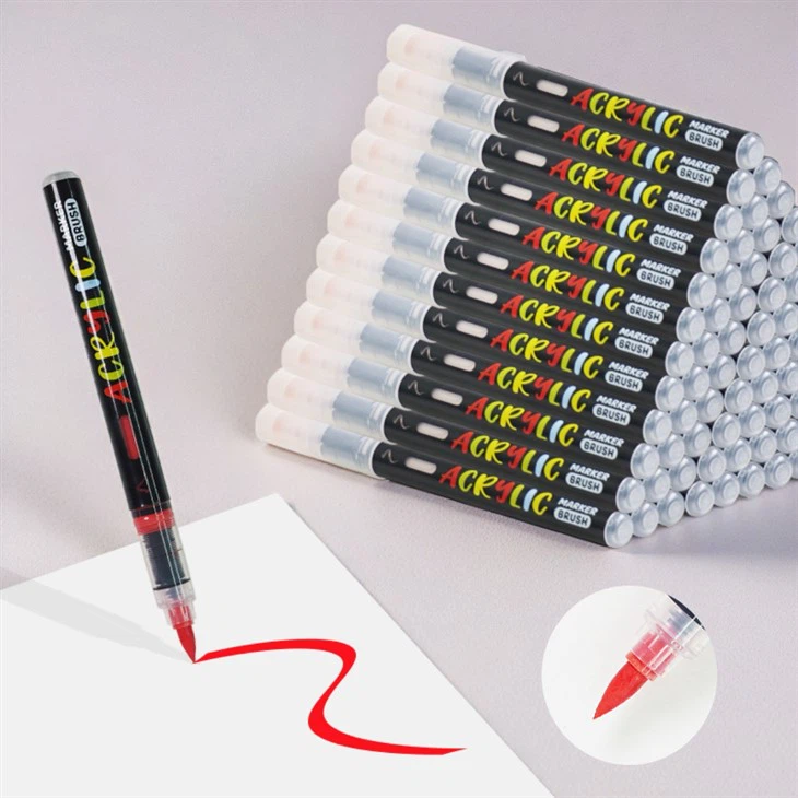 Brosse Tiveau de marque en acrylique liquide droit