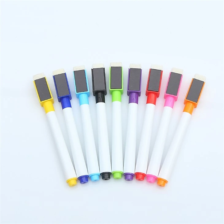 Stylo tableau blanc magnétique avec gomme